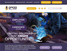 Tablet Screenshot of greggstaffing.com